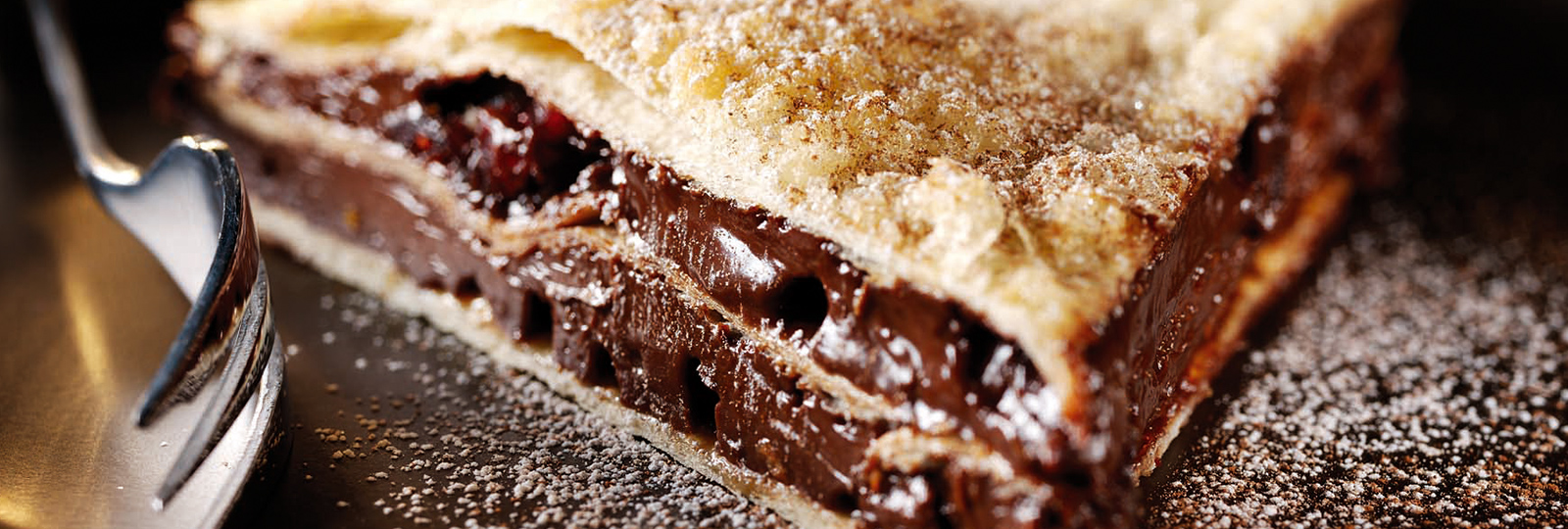 Gâteau de wraps au chocolat, orange et cranberries