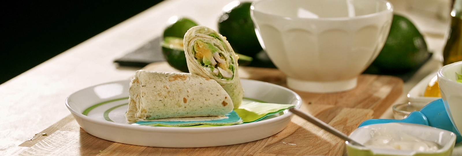 Wrap à la dinde et à l'avocat