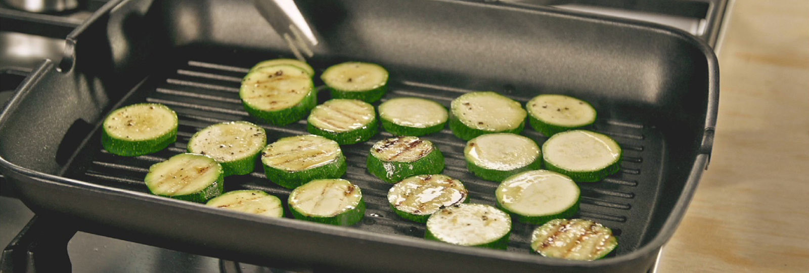 Grillade de courgettes
